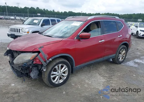 2016 Nissan Rogue Sv z USA, uszkodzony, nr VIN KNMAT2MT0GP647057